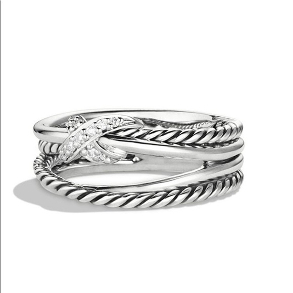 David Yurman X Crossover ring with diamonds - Picture 2 of 7